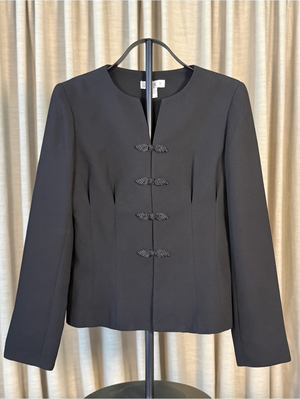 Elegant Black Women’s Tang Jacket